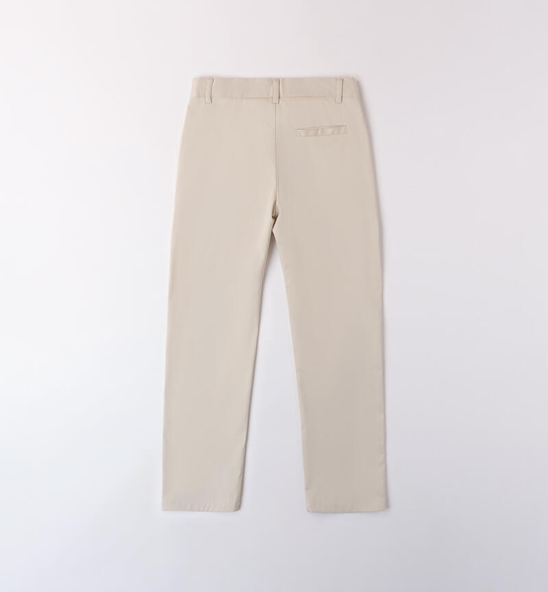 Girl's elegant trousers BEIGE-0172