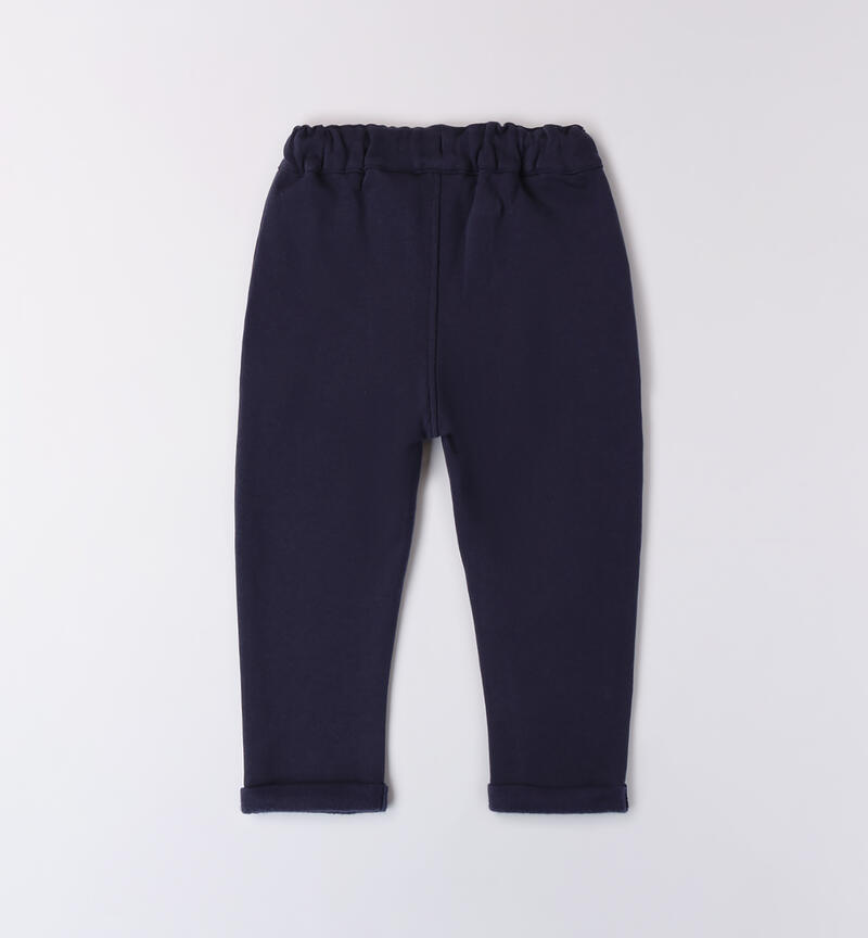 Pantaloni bambino eleganti NAVY-3854