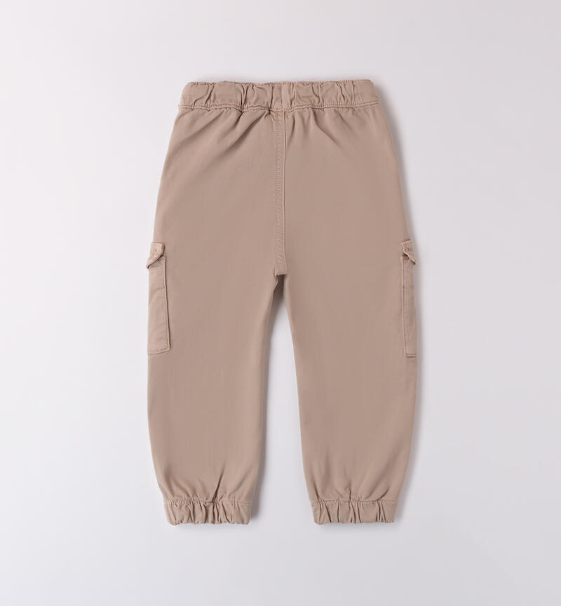 Pantaloni bambino loose fit BEIGE-0433