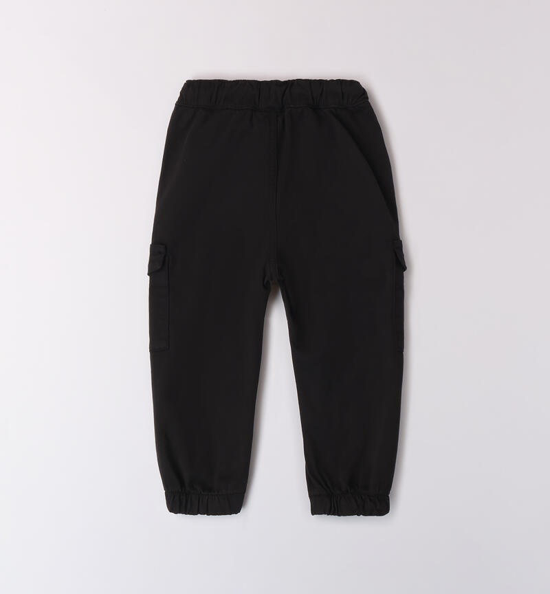 Loose fit pants for boys NERO-0658