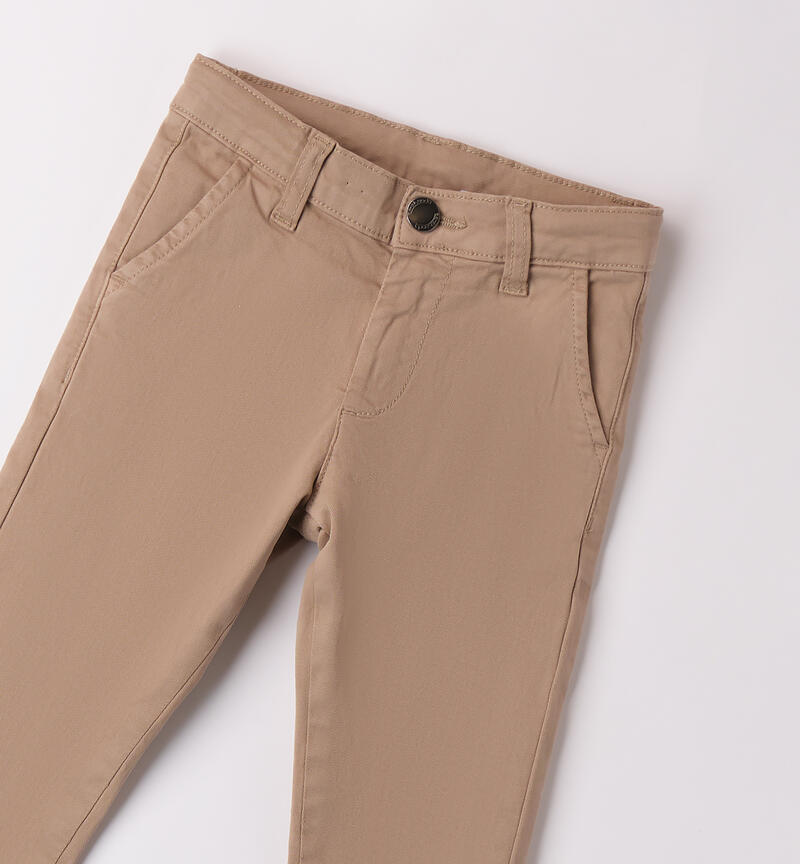 Regular pants for boys BEIGE-0472