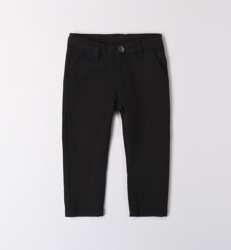 Pantaloni bambino regular NERO-0658