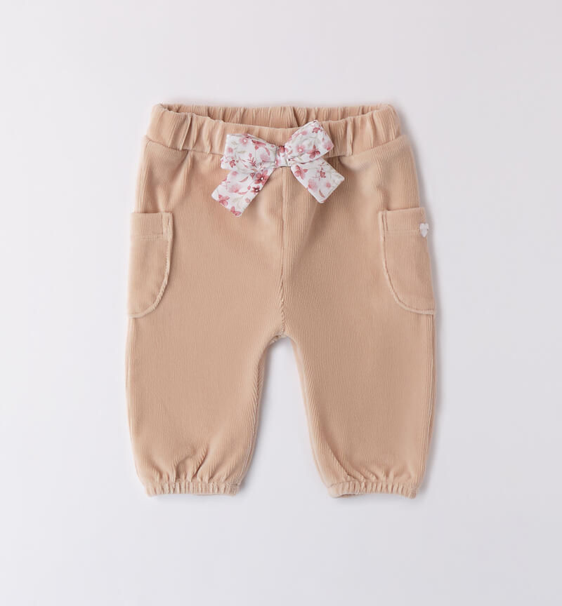 Pants for Baby Girl with Side Pockets TORTORA-2912