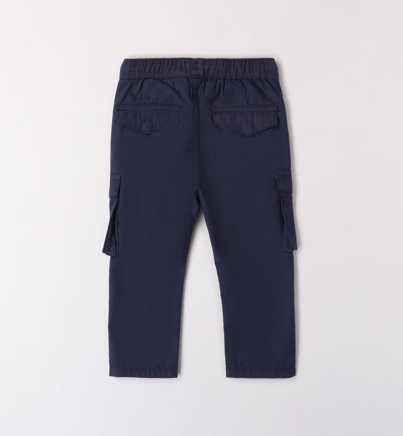 Boys' cargo trousers NAVY-3854