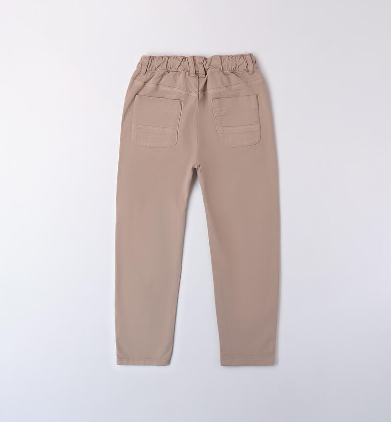 Pantaloni carrot fit bambino BEIGE-0422