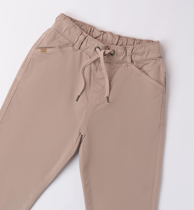 Pantaloni carrot fit bambino BEIGE-0422