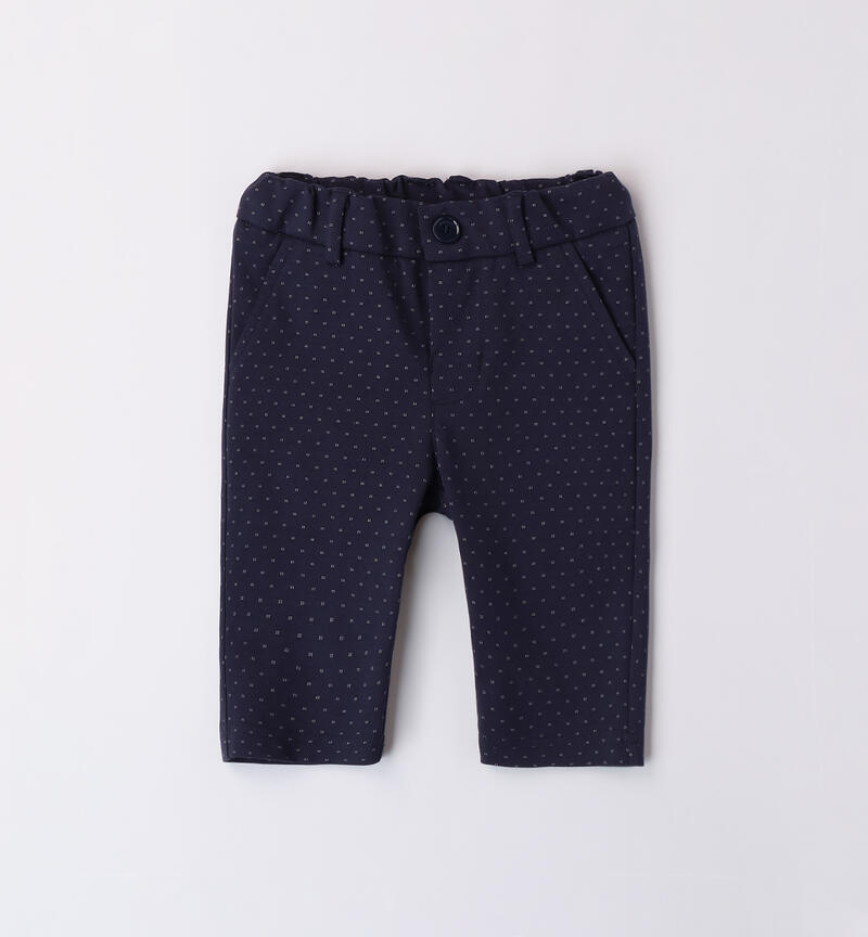 Pantaloni cerimonia bimbo NAVY-3854