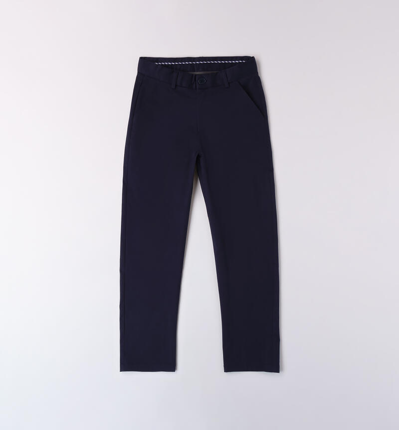 Pantaloni cerimonia ragazzo NAVY-3854