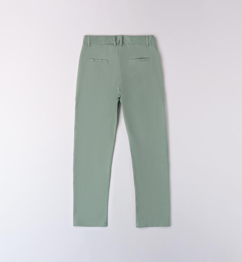 Pantaloni cerimonia ragazzo VERDE-4713