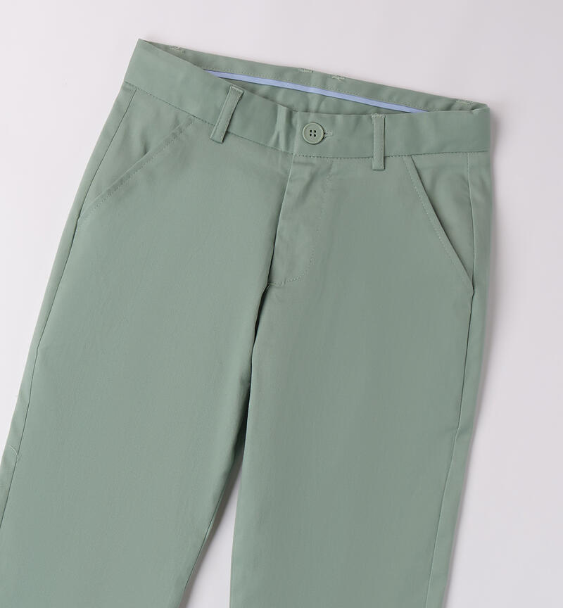 Pantaloni cerimonia ragazzo VERDE-4713