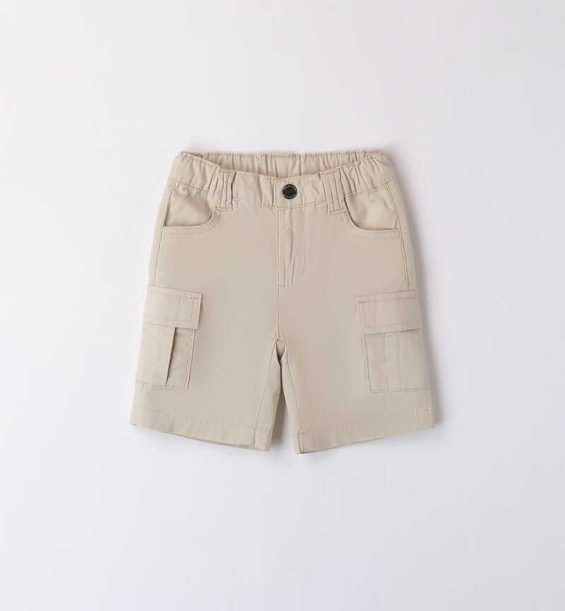 Pantaloni corti bambino  BEIGE-0435