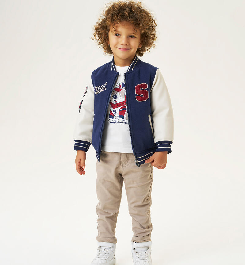 Pants for boys BEIGE-0422