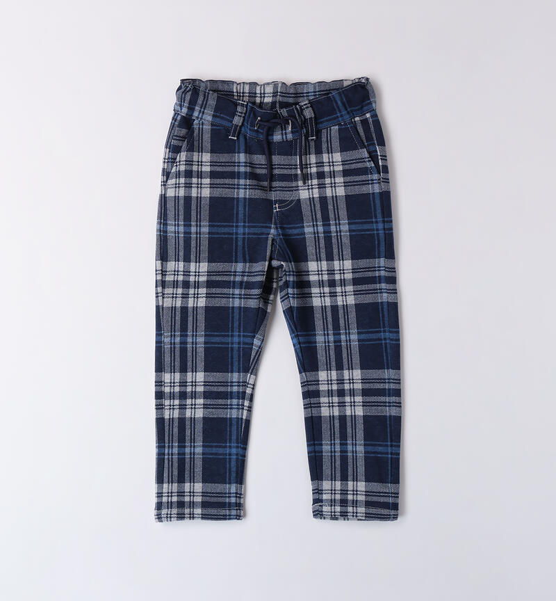 Pants for boys GRIGIO MELANGE-NAVY-6AZQ