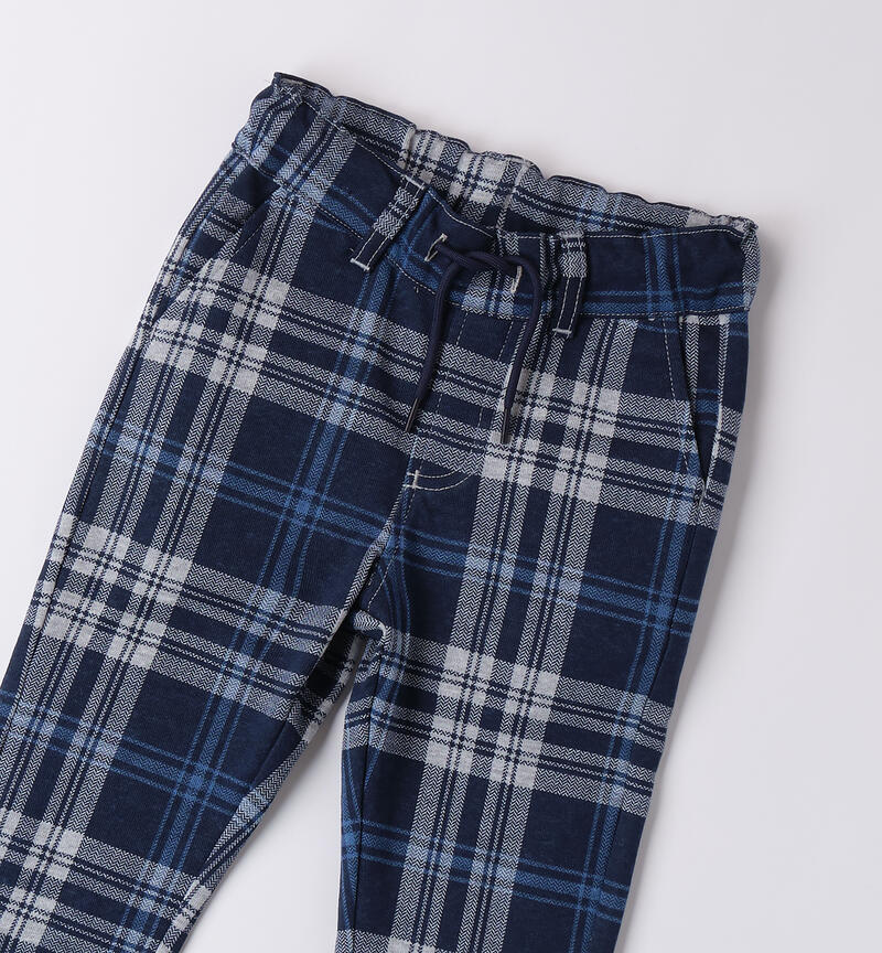 Pants for boys GRIGIO MELANGE-NAVY-6AZQ