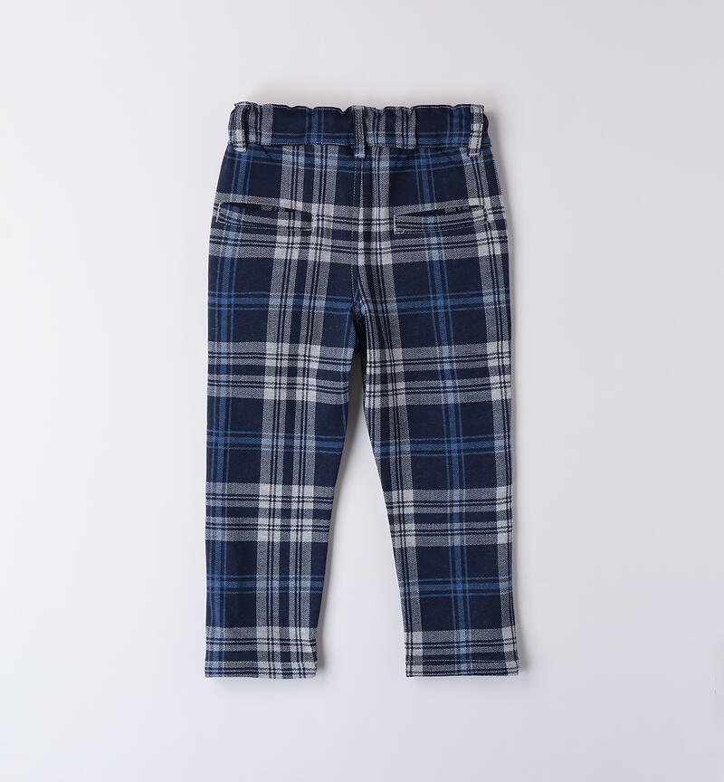 Pants for boys GRIGIO MELANGE-NAVY-6AZQ