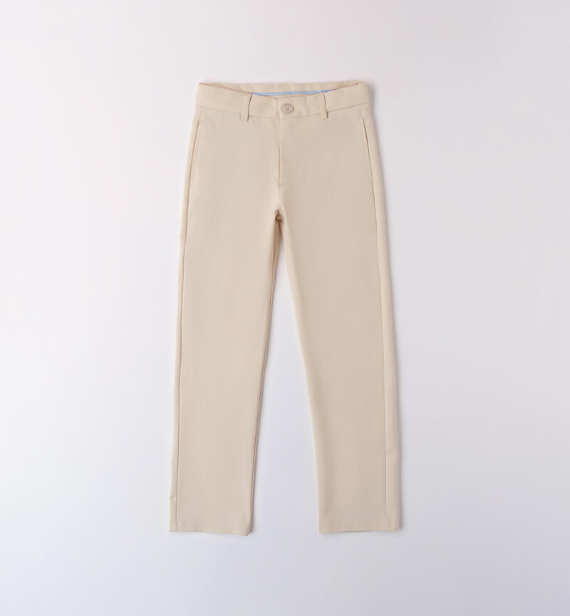 Pantaloni eleganti bambino ECRU'-0432