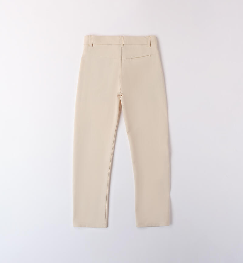 Pantaloni eleganti bambino ECRU'-0432