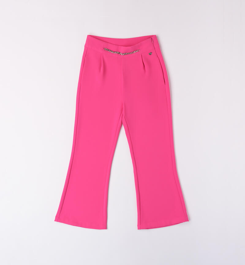 Girls' elegant trousers FUXIA-2445
