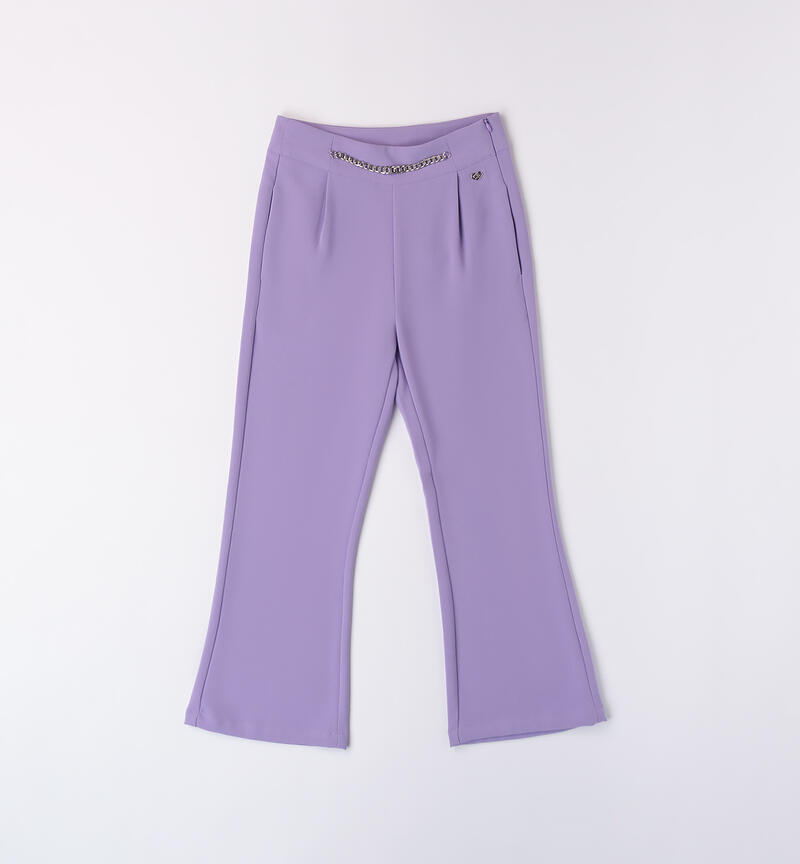 Girls' elegant trousers GLICINE-3414