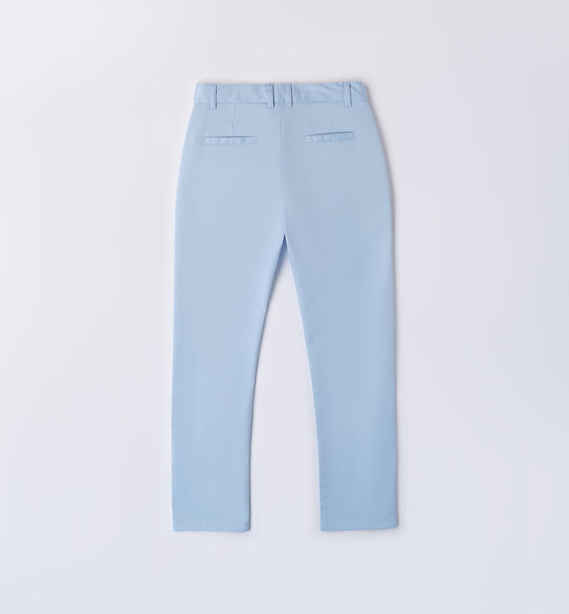 Pantaloni eleganti ragazzo AZZURRO-3813