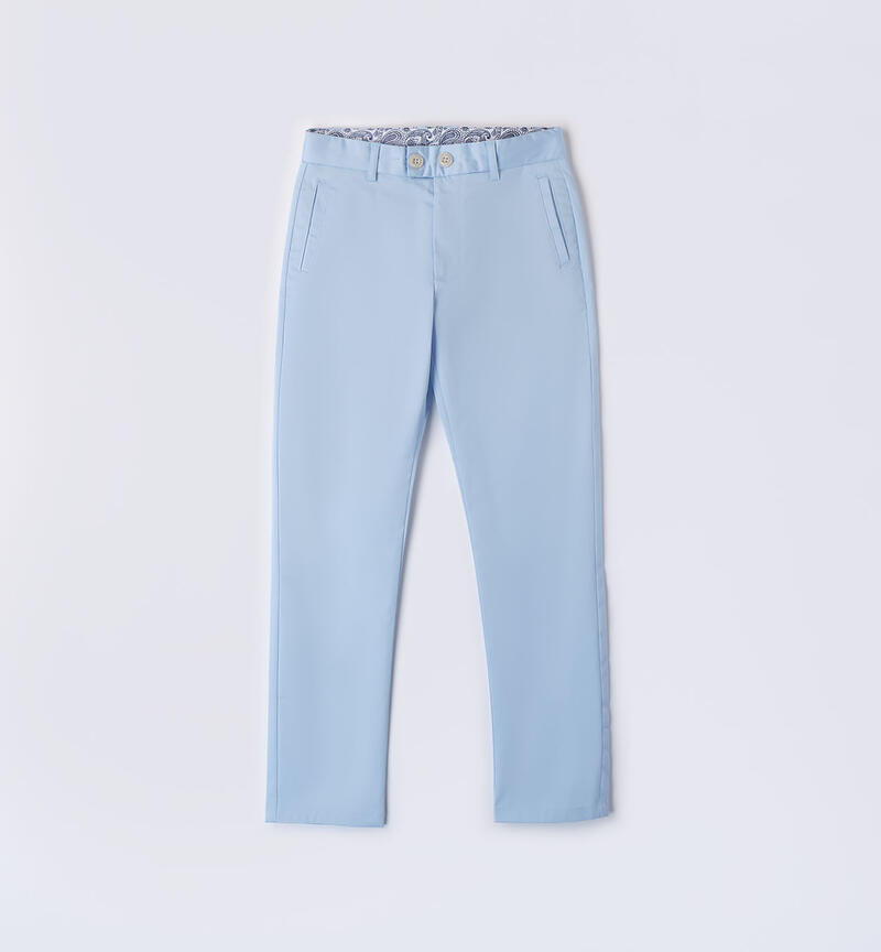 Boys' elegant trousers AZZURRO-3813