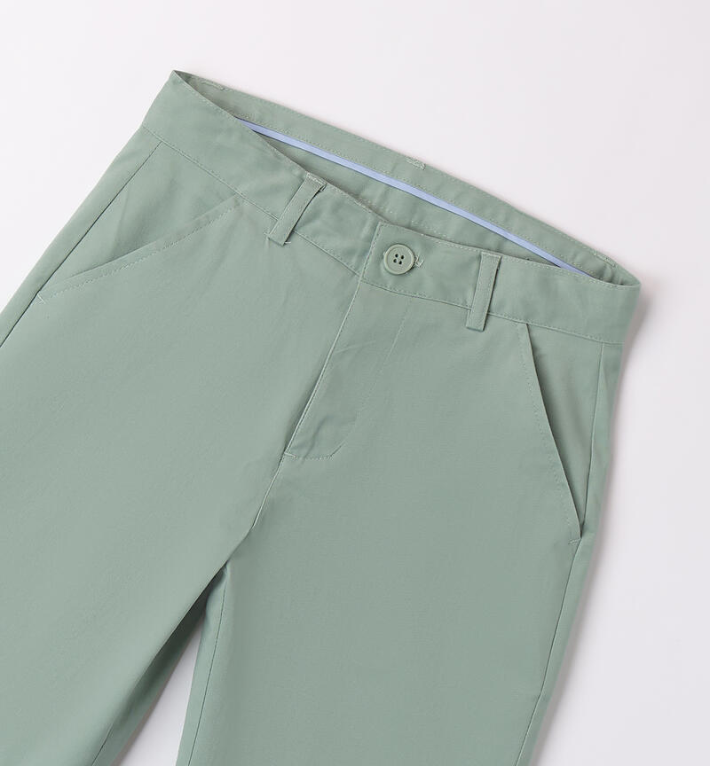 Pantaloni eleganti ragazzo VERDE-4713