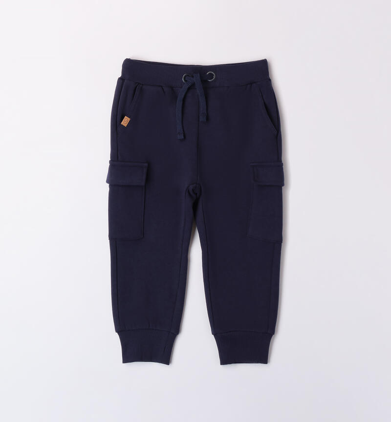 Pantaloni in felpa bambino NAVY-3854