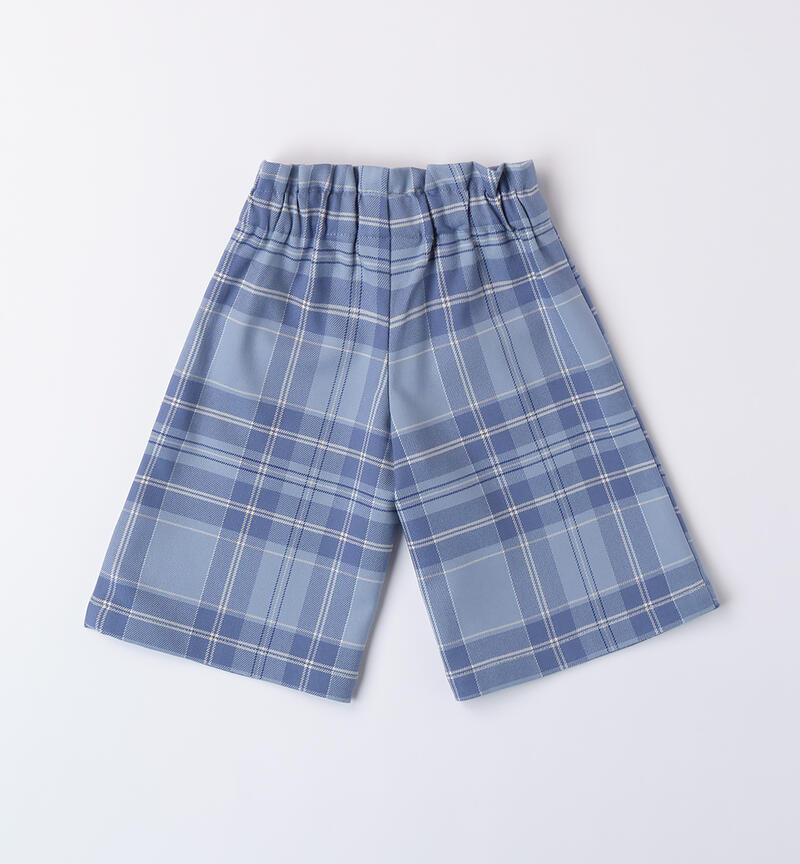 Wide pants for baby girl L.BLUE-3964