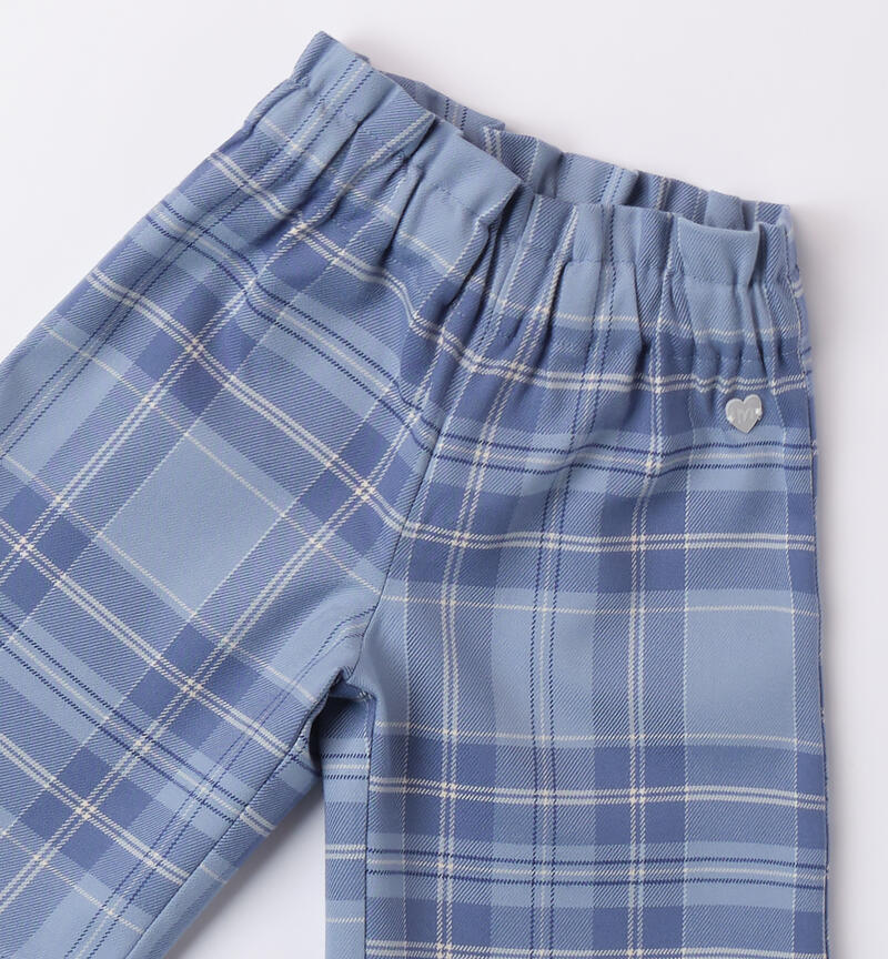 Wide pants for baby girl L.BLUE-3964