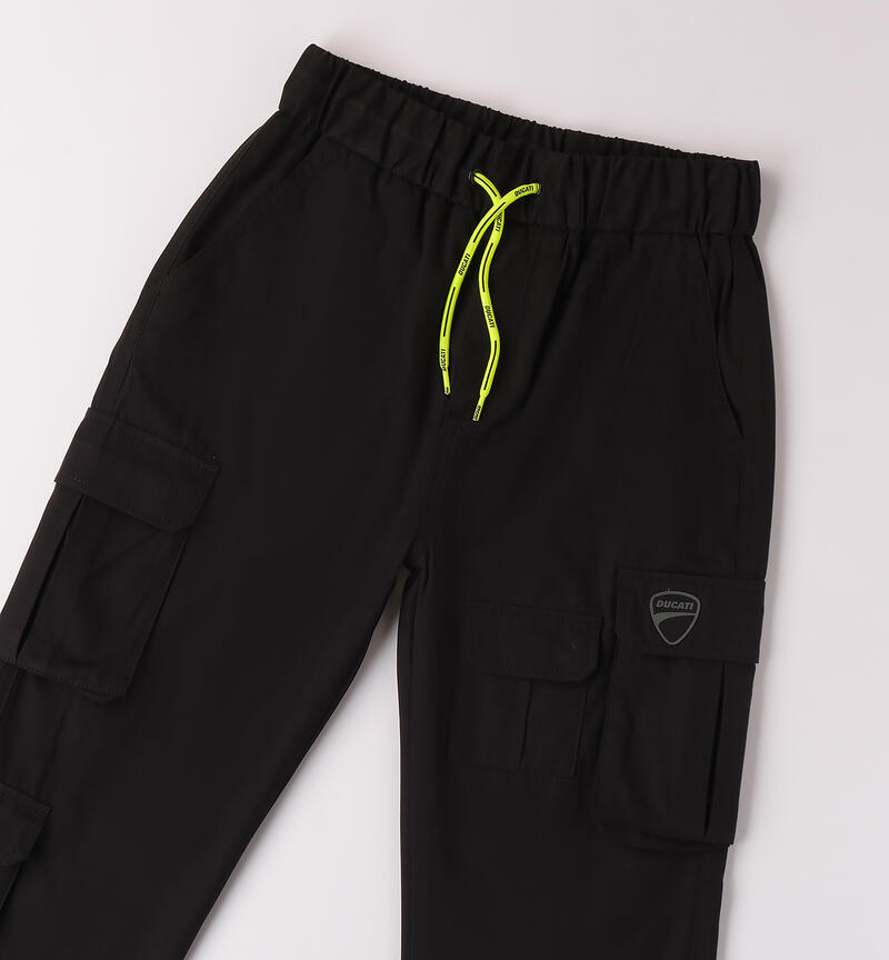 Ducati Multi-pocket Child's Pants NERO-0658