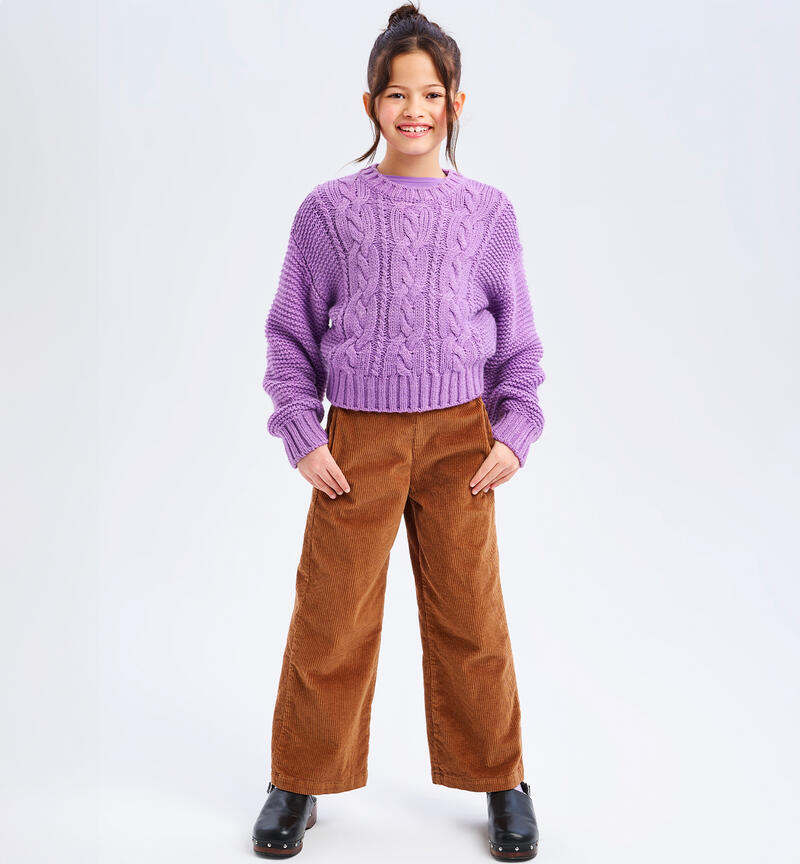 Palazzo pants for girls BEIGE-1117