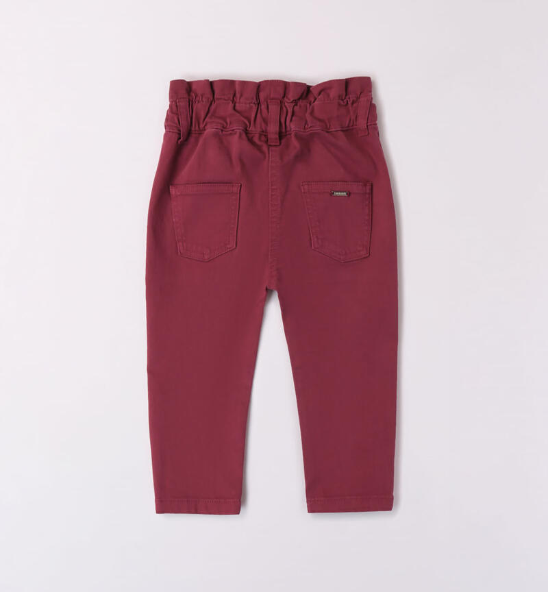 Pantaloni per bambina da 9 mesi a 8 anni Sarabanda PRUGNA-2656
