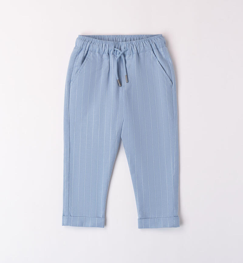 Pantaloni per bambino a righe BLUE-3641