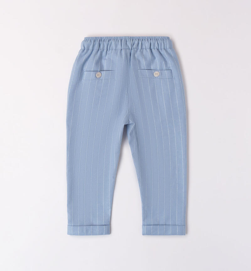 Pantaloni per bambino a righe BLUE-3641