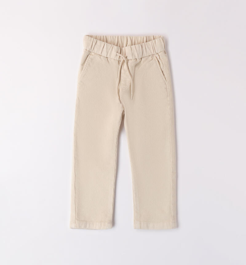 Sarabanda pants for boys BEIGE-0433