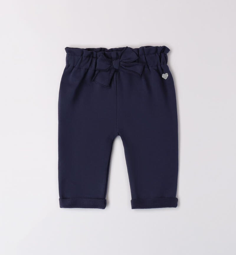 Pants for baby girl NAVY-3558