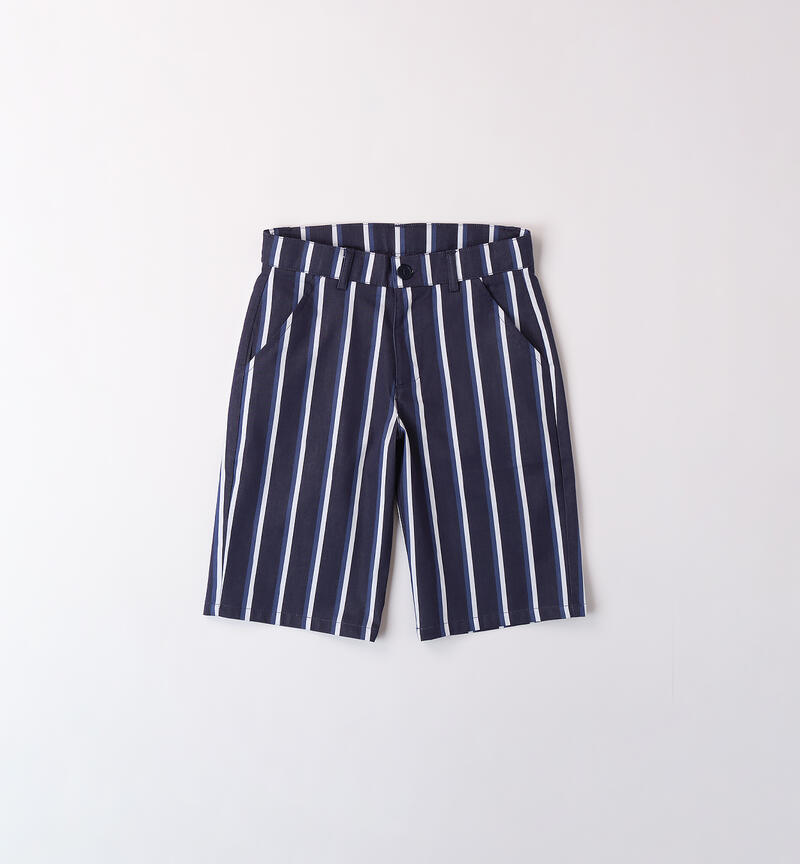 Pantaloni per ragazzo a righe NAVY-3854