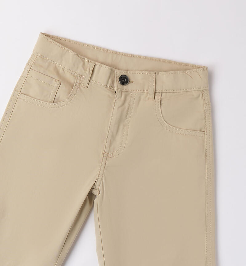 Boys' trousers BEIGE-0435