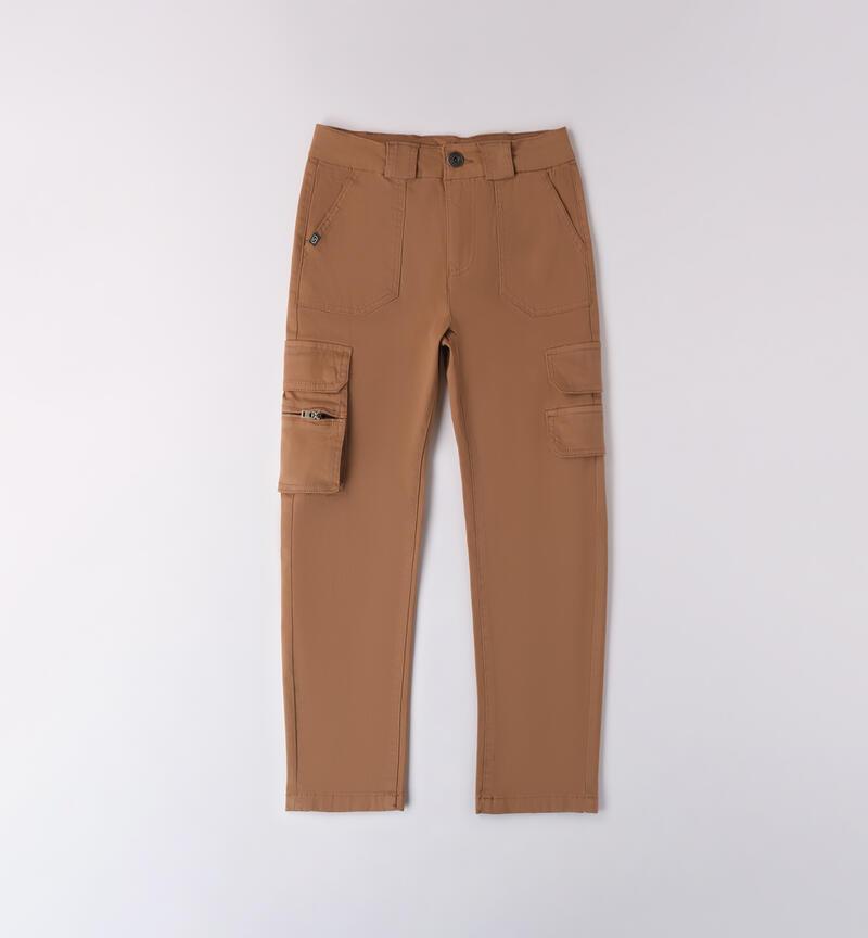 Pantaloni per ragazzo MARRONE-0949