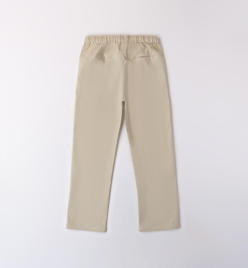 Pantaloni ragazzo con tasche BEIGE-0435