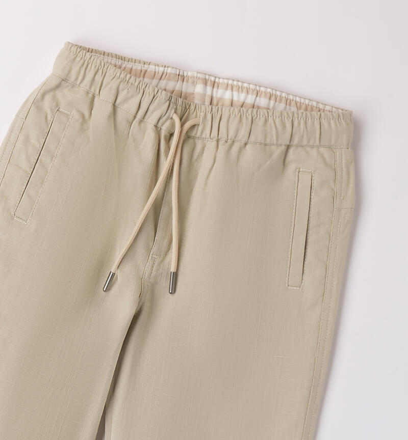 Pantaloni ragazzo con tasche BEIGE-0435