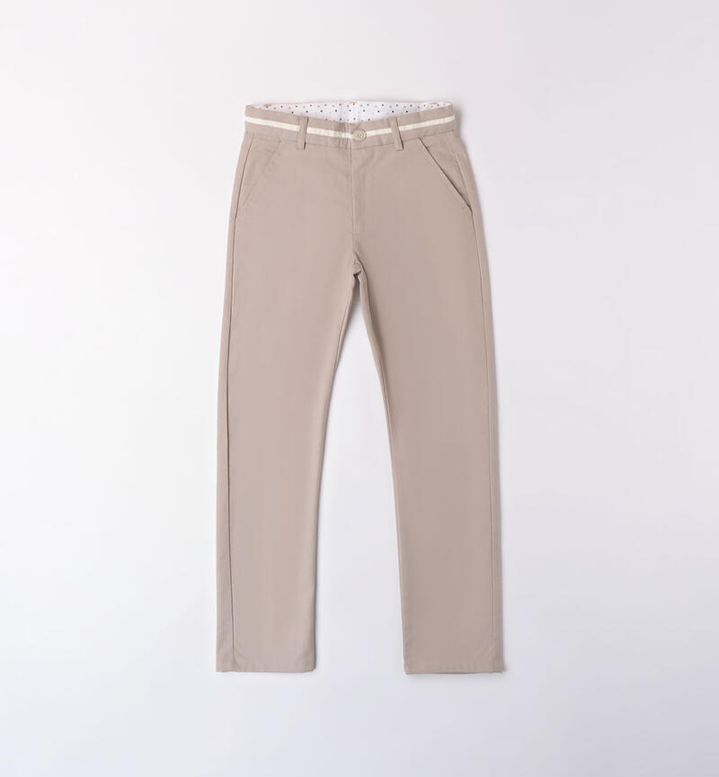 Pantaloni ragazzo eleganti BEIGE-0422
