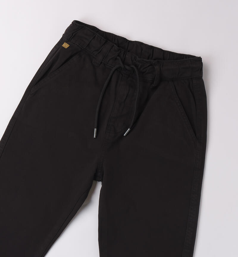 Pantaloni ragazzo eleganti NERO-0658