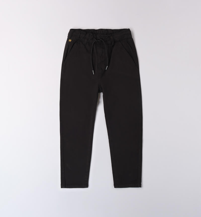 Pantaloni ragazzo eleganti NERO-0658