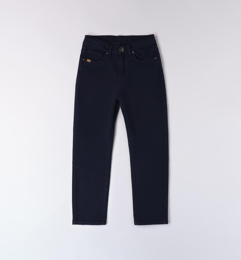 Stretch pants for boys NAVY-3854