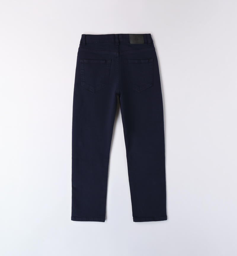 Pantaloni ragazzo stretch NAVY-3854