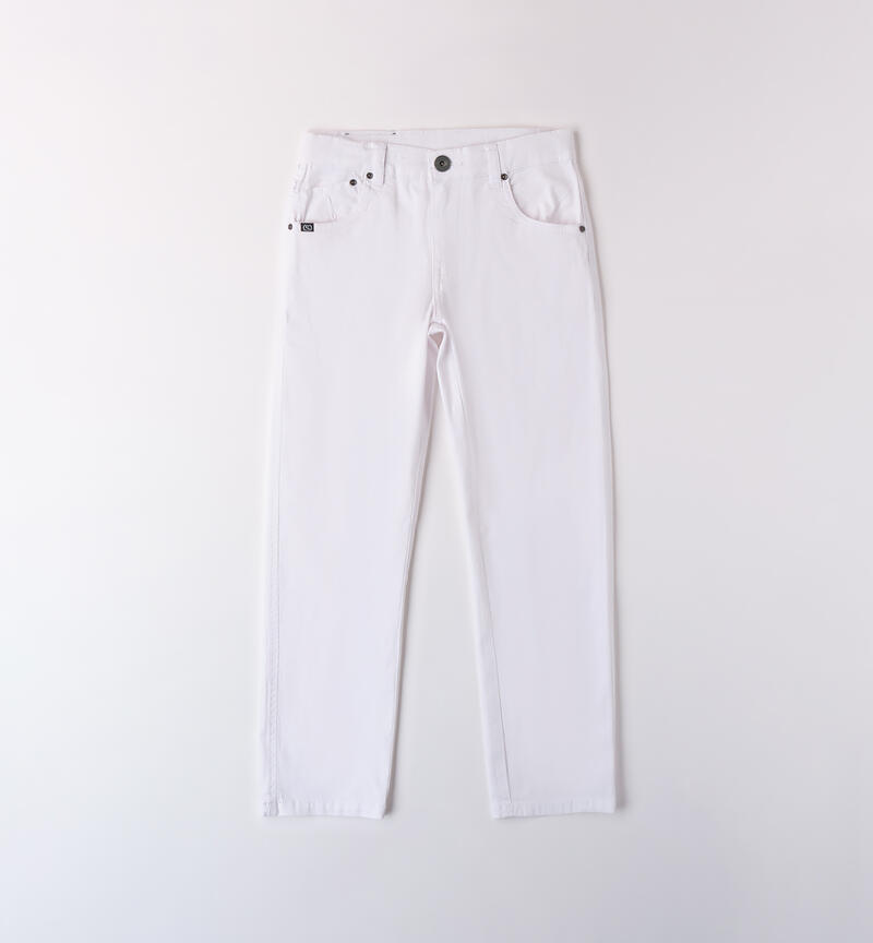 Pantaloni Sarabanda da ragazzo BIANCO-0113