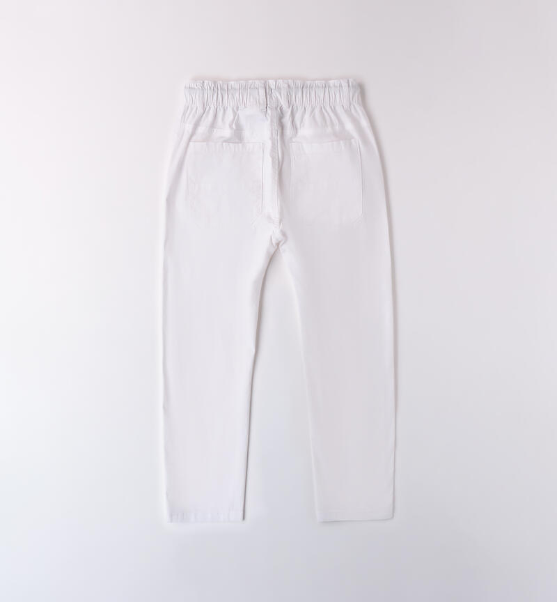 Pantaloni Sarabanda per ragazzo BIANCO-0113