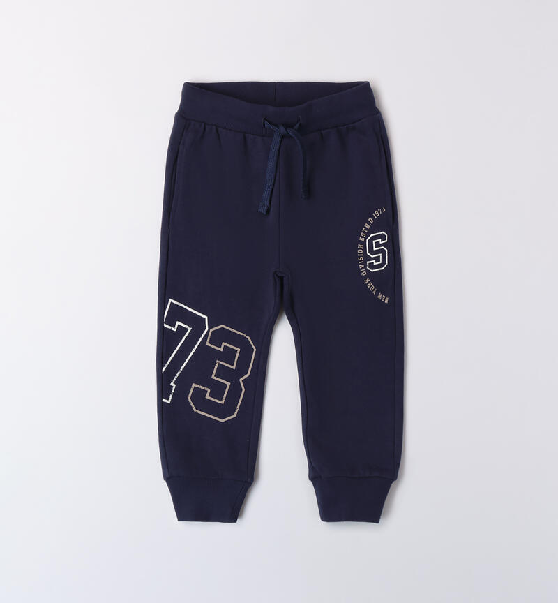 Tracksuit pants for boys NAVY-3854