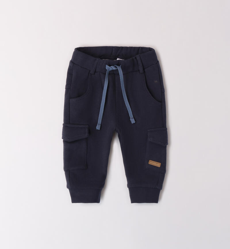 Sweatpants for baby boy NAVY-3885